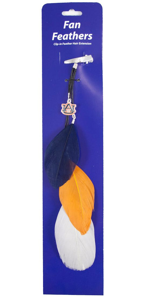 Auburn Tigers Team Color Feather Hair Clip CO - Little Earth
