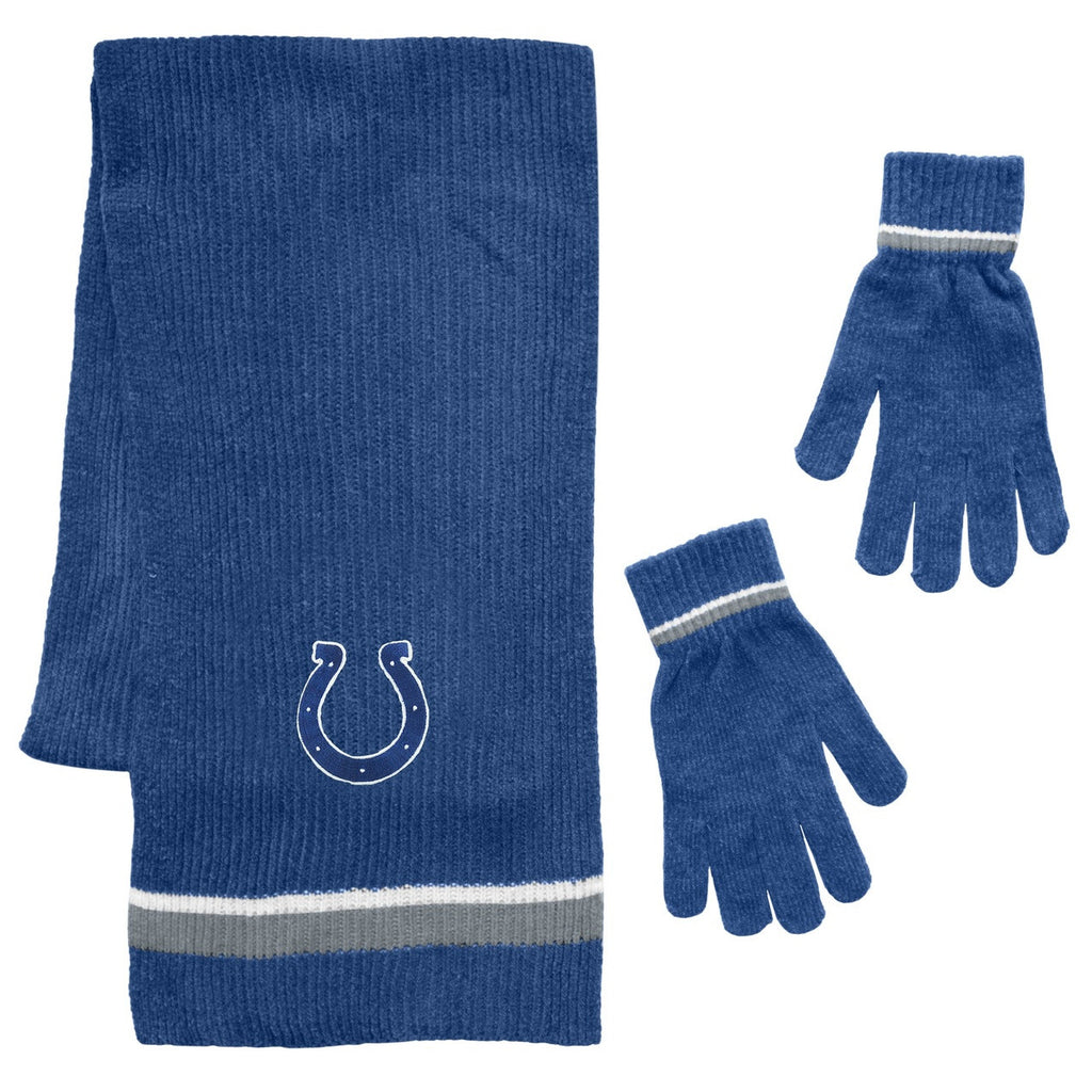 Indianapolis Colts Scarf and Glove Gift Set Chenille - Little Earth