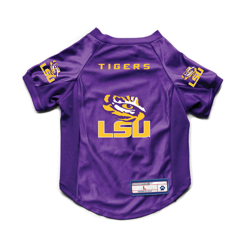 LSU Tigers Pet Jersey Stretch Size XS - Little Earth