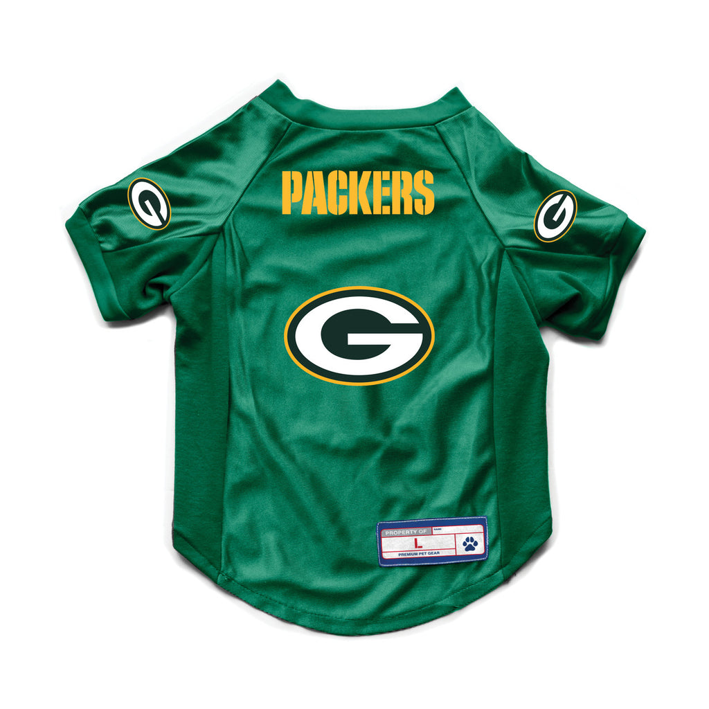 Green Bay Packers Pet Jersey Stretch Size XL - Little Earth