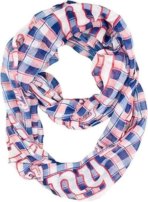 New York Giants Infinity Scarf - Plaid - Little Earth