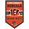 Cincinnati Bengals Sign 11x17 Wood Chevron - WinCraft