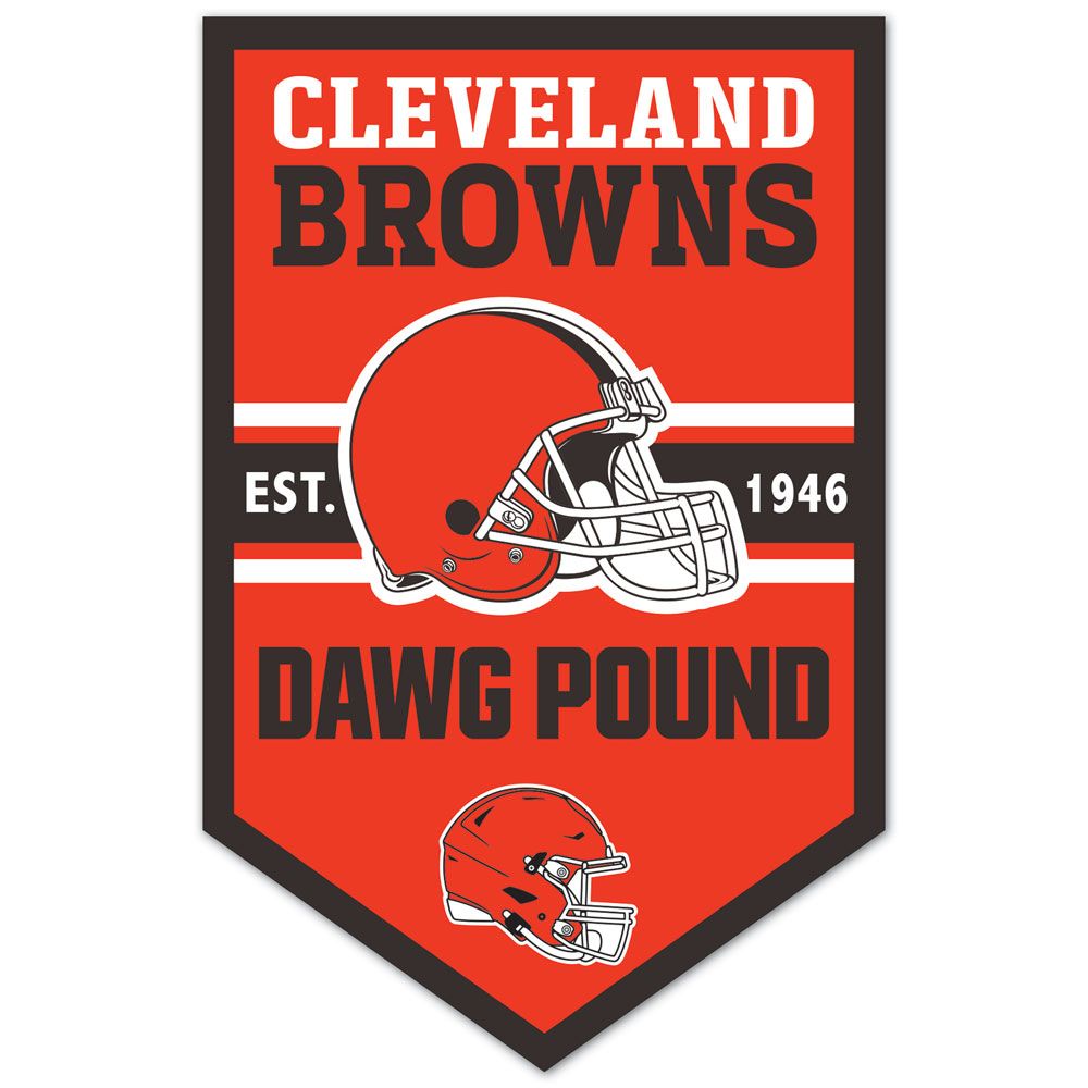 Cleveland Browns Sign 11x17 Wood Chevron - WinCraft