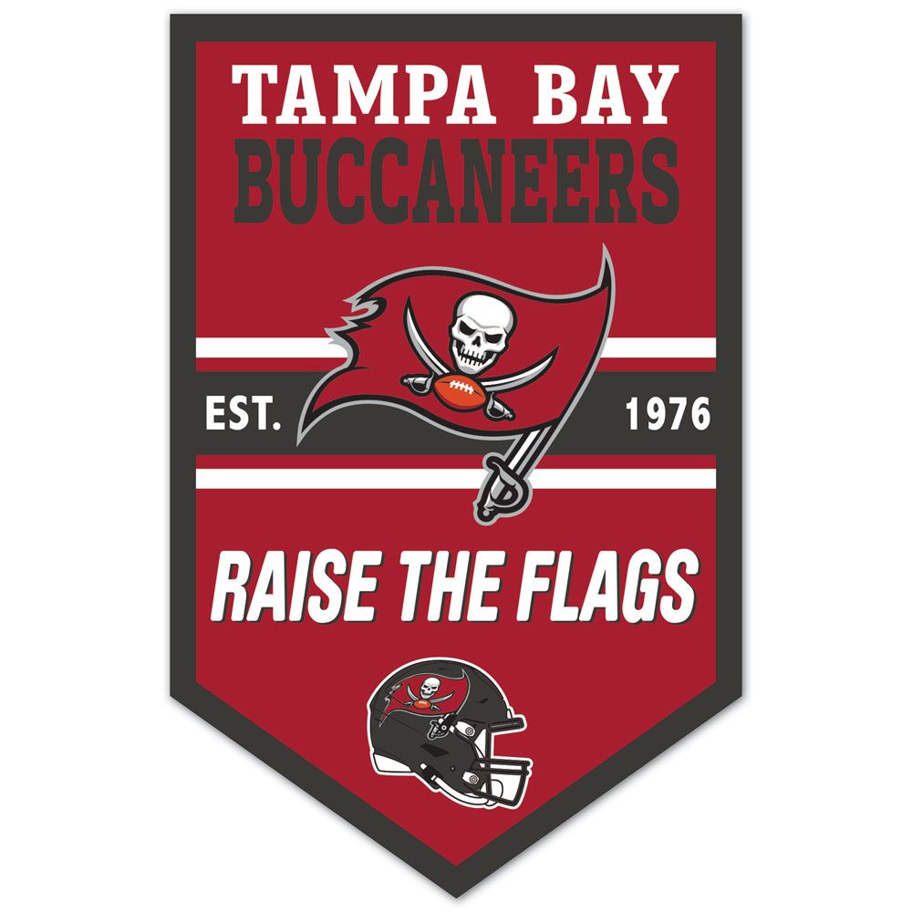 Tampa Bay Buccaneers Sign 11x17 Wood Chevron - WinCraft