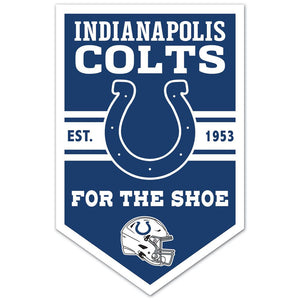 Indianapolis Colts Sign 11x17 Wood Chevron - WinCraft