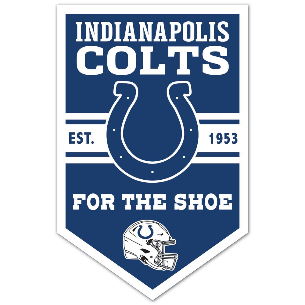 Indianapolis Colts Sign 11x17 Wood Chevron - WinCraft