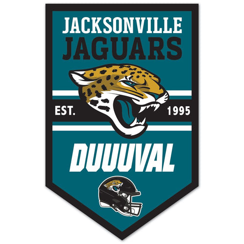 Jacksonville Jaguars Sign 11x17 Wood Chevron - WinCraft