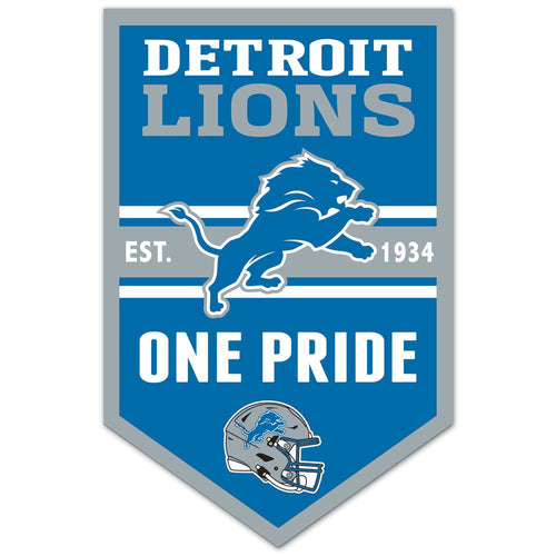 Detroit Lions Sign 11x17 Wood Chevron - WinCraft
