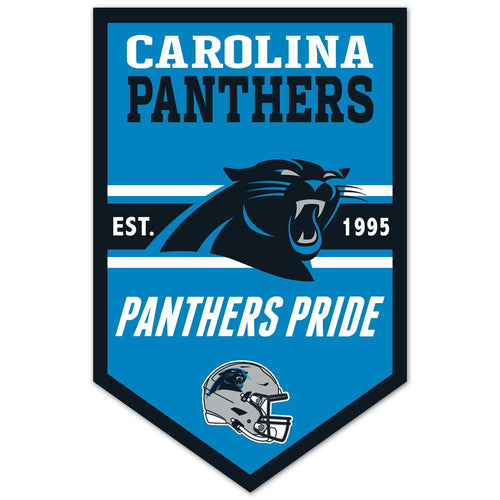 Carolina Panthers Sign 11x17 Wood Chevron - WinCraft