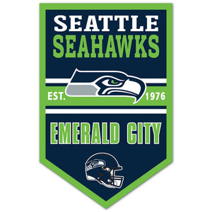 Seattle Seahawks Sign 11x17 Wood Chevron - WinCraft