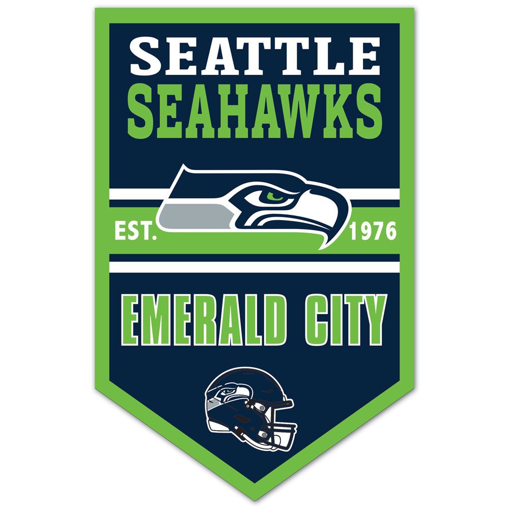 Seattle Seahawks Sign 11x17 Wood Chevron - WinCraft