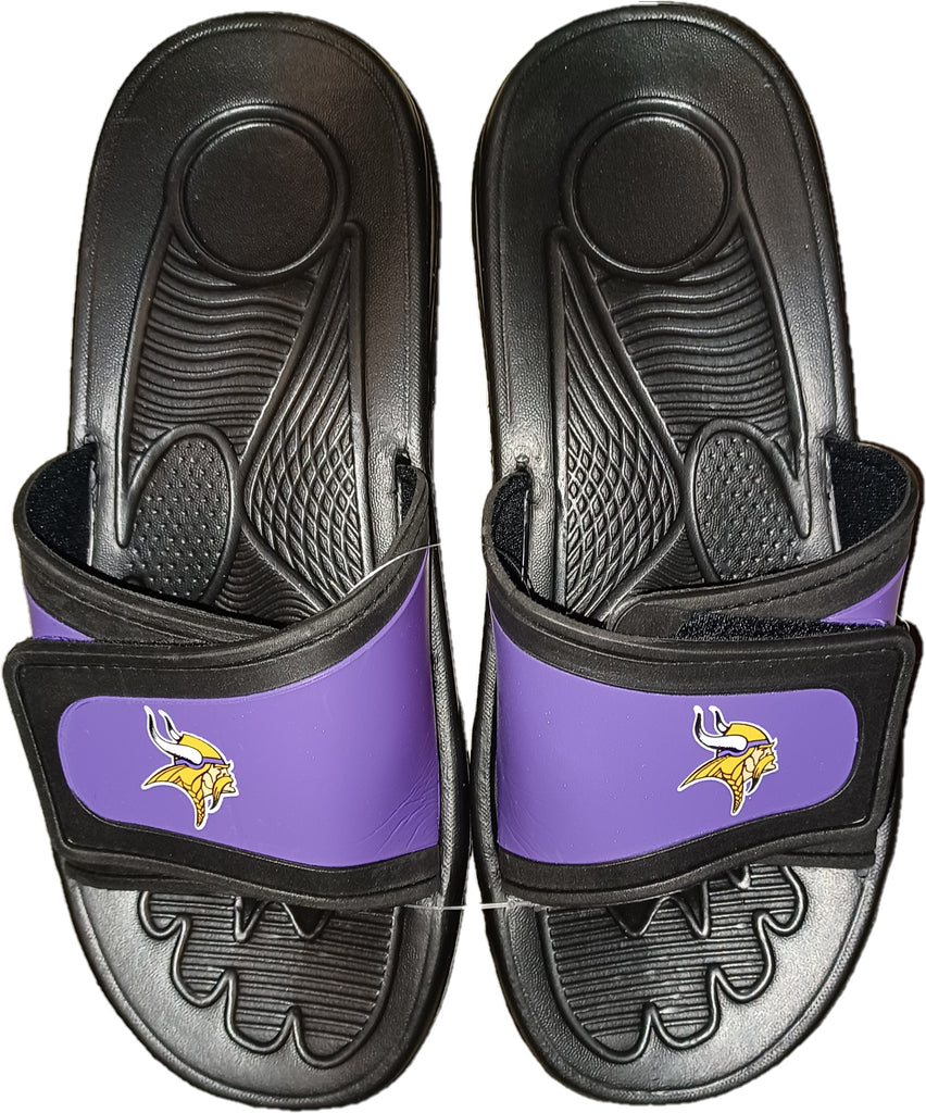 Minnesota Vikings Men Shower Slide Flip Flop - (1 Pair) - XL - Forever Collectibles