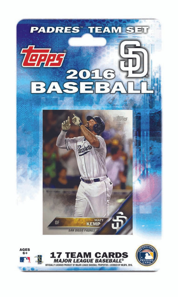 San Diego Padres Topps Team Set - 2016 - - C & I Collectables