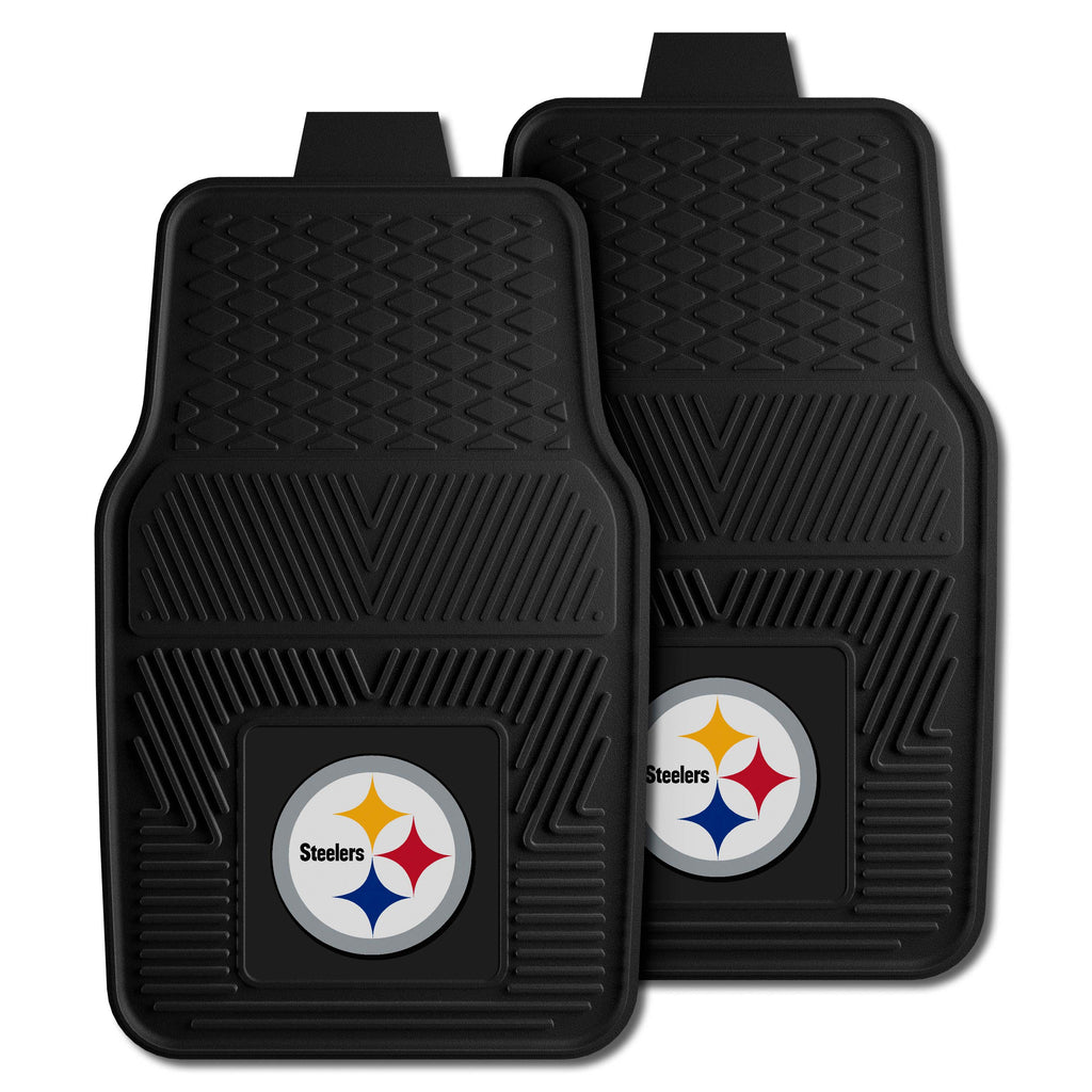 Fanmats - NFL - Pittsburgh Steelers 2-pc Vinyl Car Mat Set 17''x27''