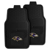 Fanmats - NFL - Baltimore Ravens 2-pc Vinyl Car Mat Set 17''x27''