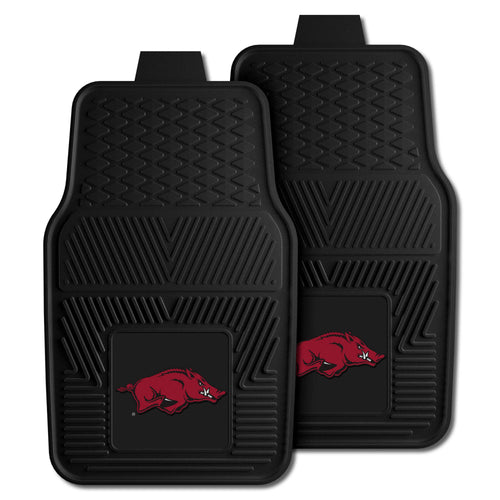 Fanmats - University of Arkansas 2-pc Vinyl Car Mat Set 17''x27''