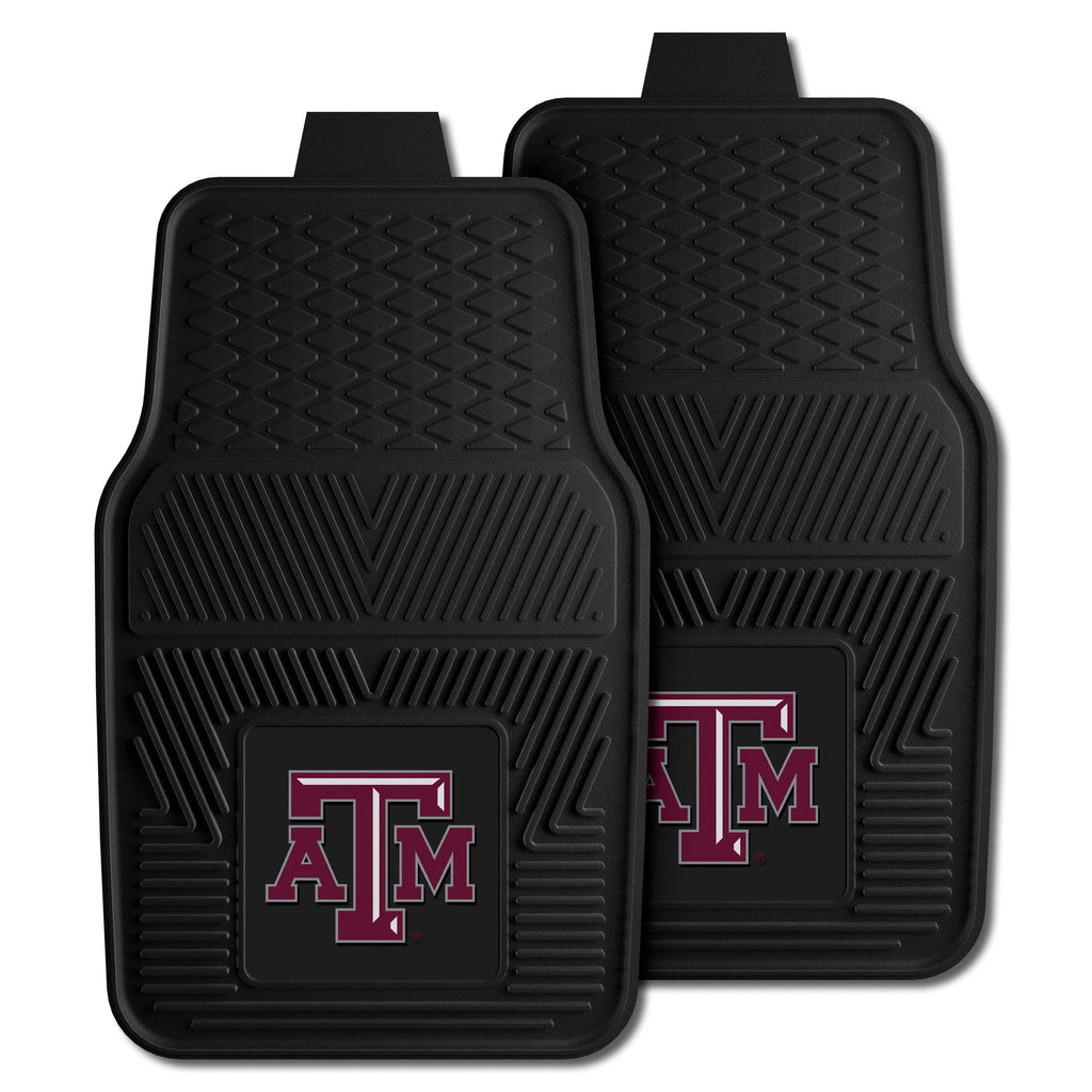 Fanmats - Texas A&M University 2-pc Vinyl Car Mat Set 17''x27''