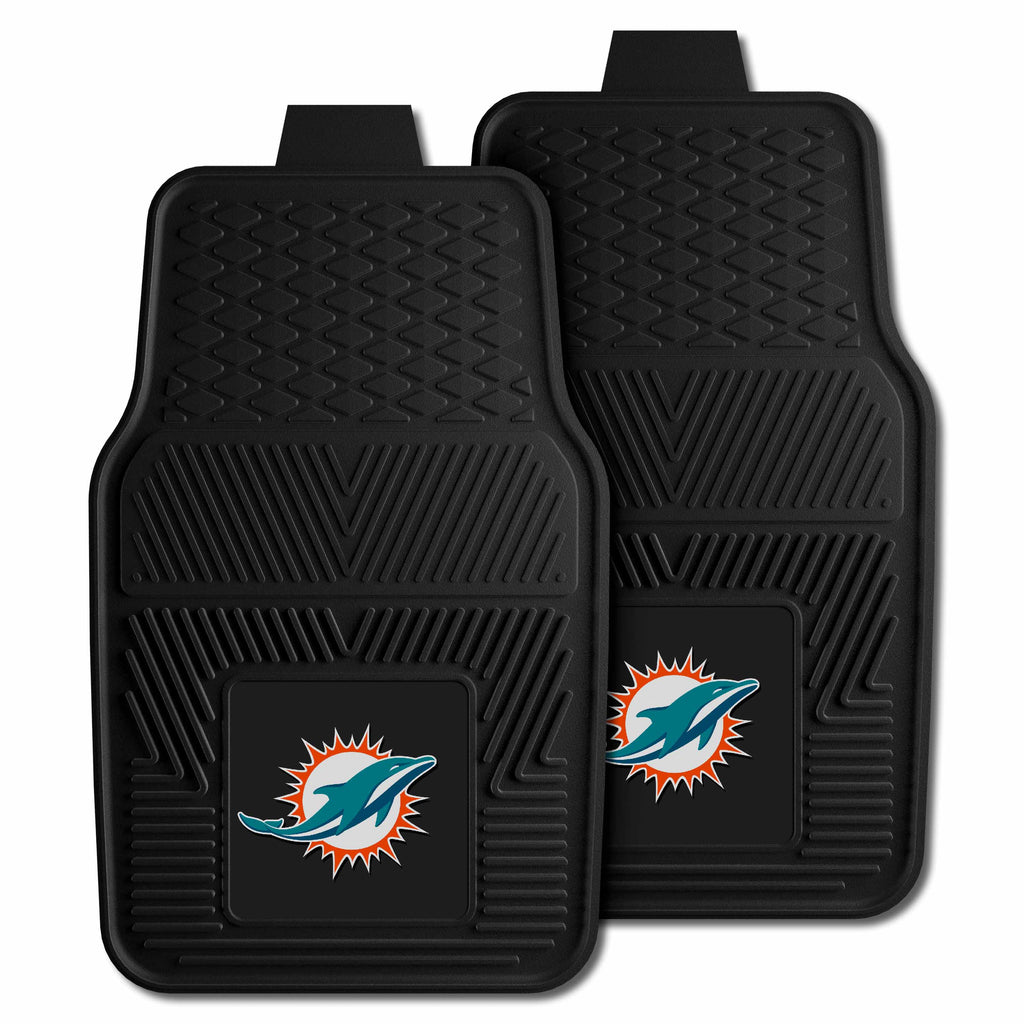 Fanmats - NFL - Miami Dolphins 2-pc Vinyl Car Mat Set 17''x27''