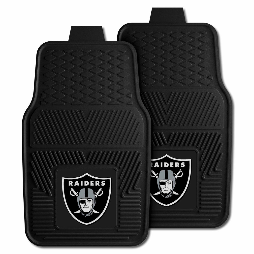 Fanmats - NFL - Oakland Raiders 2-pc Vinyl Car Mat Set 17''x27''