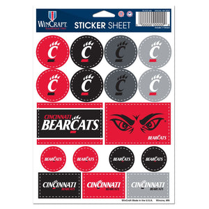 Cincinnati Bearcats Decal Sheet 5x7 Vinyl Special Order - WinCraft