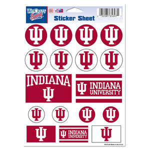 Indiana Hoosiers Decal Sheet 5x7 Vinyl - WinCraft