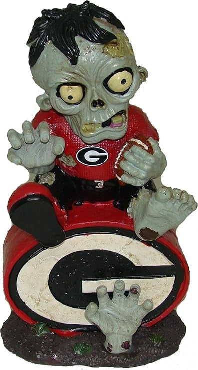 Georgia Bulldogs Zombie Figurine - On Logo w/Football -