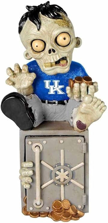 Kentucky Wildcats Zombie Figurine Bank -
