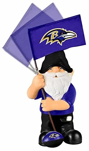 Baltimore Ravens Gnome - Springy Flag -