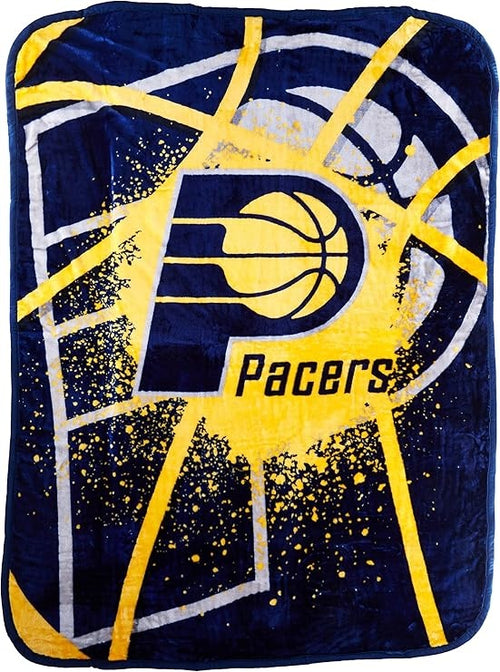 Indiana Pacers Blanket 60x80 Raschel Shadow Play Design - 14