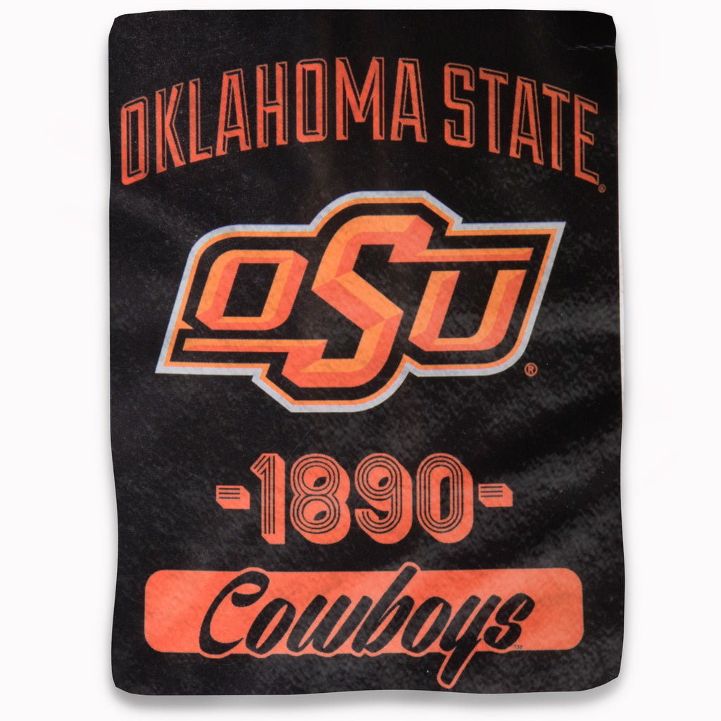 Oklahoma State Cowboys Blanket 46x60 Micro Raschel Varsity Design Rolled - 0.25