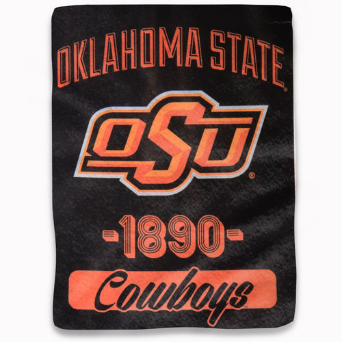 Oklahoma State Cowboys Blanket 46x60 Micro Raschel Varsity Design Rolled - 0.25