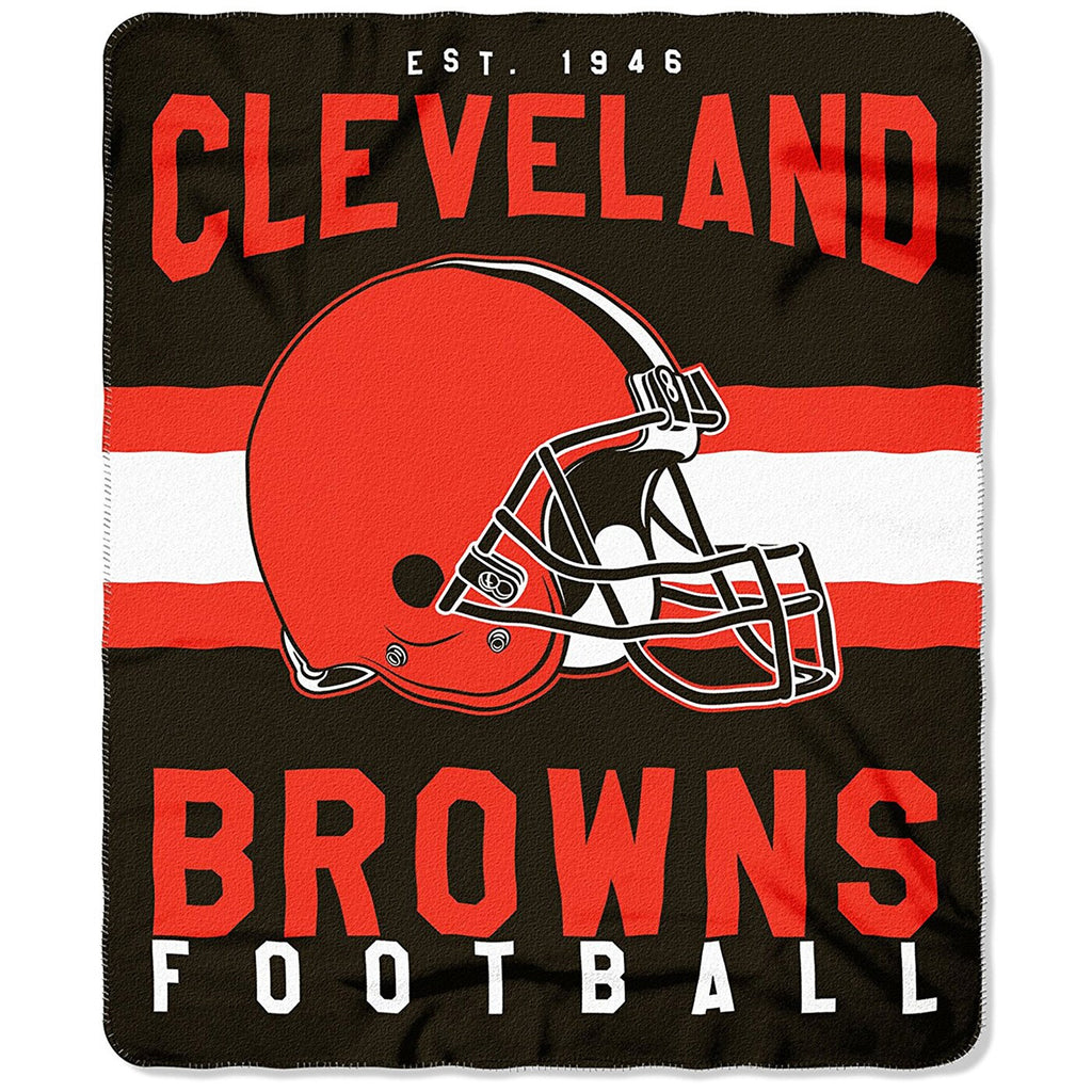 Cleveland Browns Blanket 50x60 Fleece Singular Design - 8