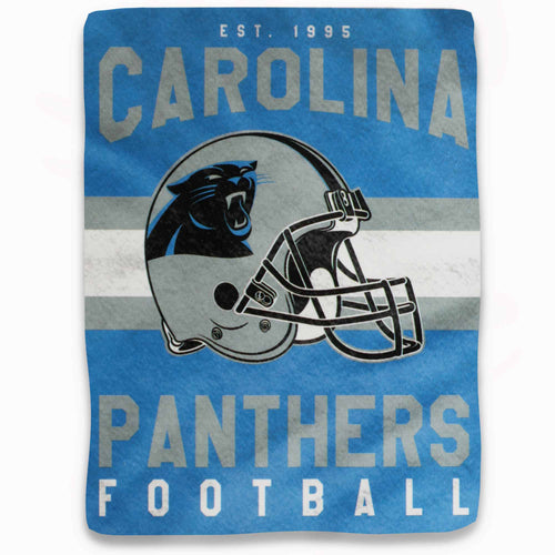 Carolina Panthers Blanket 50x60 Fleece Singular Design - 8