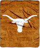 Texas Longhorns Blanket 46x60 Micro Raschel Grunge Style - 0.25