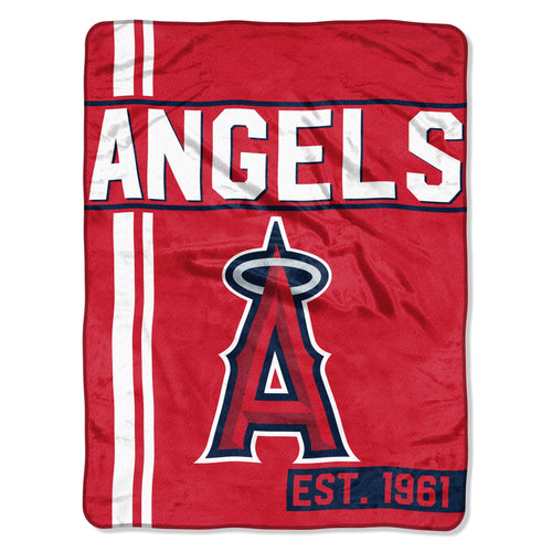 Los Angeles Angels Blanket 46x60 Micro Raschel Walk Off Design Rolled - 14.5