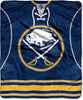 Buffalo Sabres Blanket 50x60 Raschel Jersey Design - 13