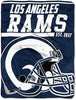 Los Angeles Rams Blanket 46x60 Micro Raschel 40 Yard Dash Design Rolled - 0.25