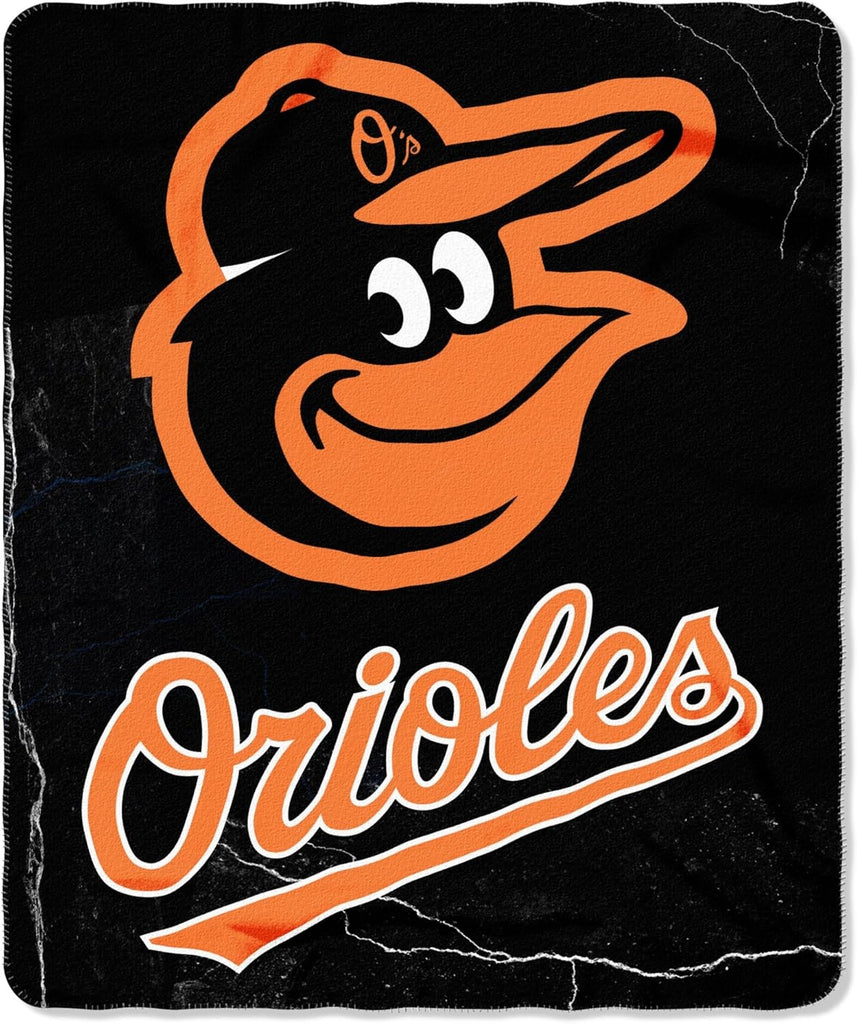 Baltimore Orioles Blanket 50x60 Fleece Wicked Design - 10