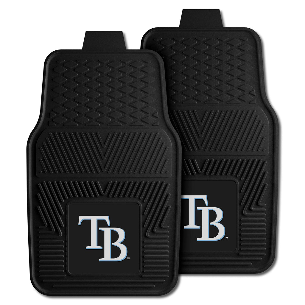 Fanmats - MLB - Tampa Bay Rays 2-pc Vinyl Car Mat Set 17''x27''