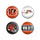 Cincinnati Bengals Buttons 4 Pack - WinCraft