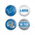 Detroit Lions Buttons 4 Pack - WinCraft