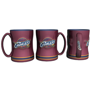 Cleveland Cavaliers Coffee Mug 14oz Sculpted Relief Team Color - Logo Brands