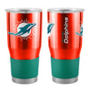Miami Dolphins Travel Tumbler 30oz Stainless Steel - Logo Brands