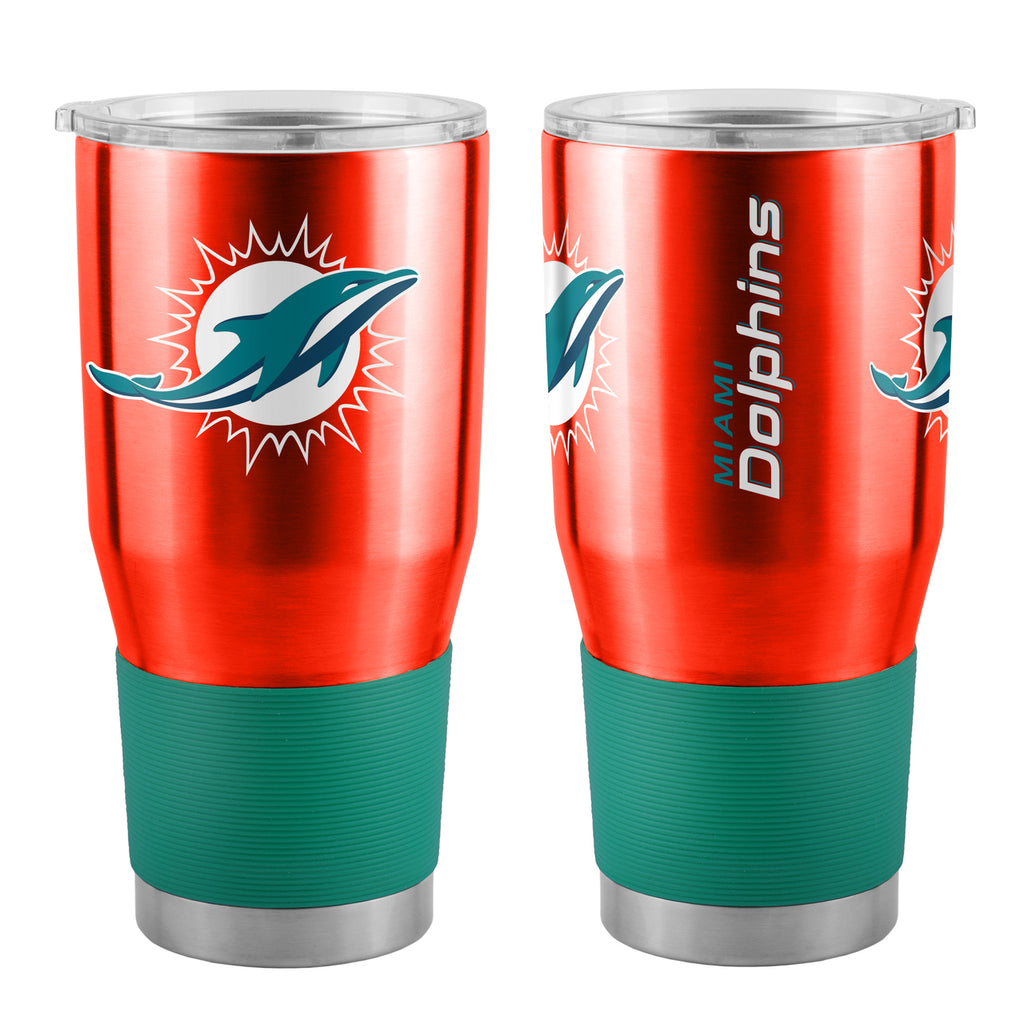 Miami Dolphins Travel Tumbler 30oz Stainless Steel - Logo Brands