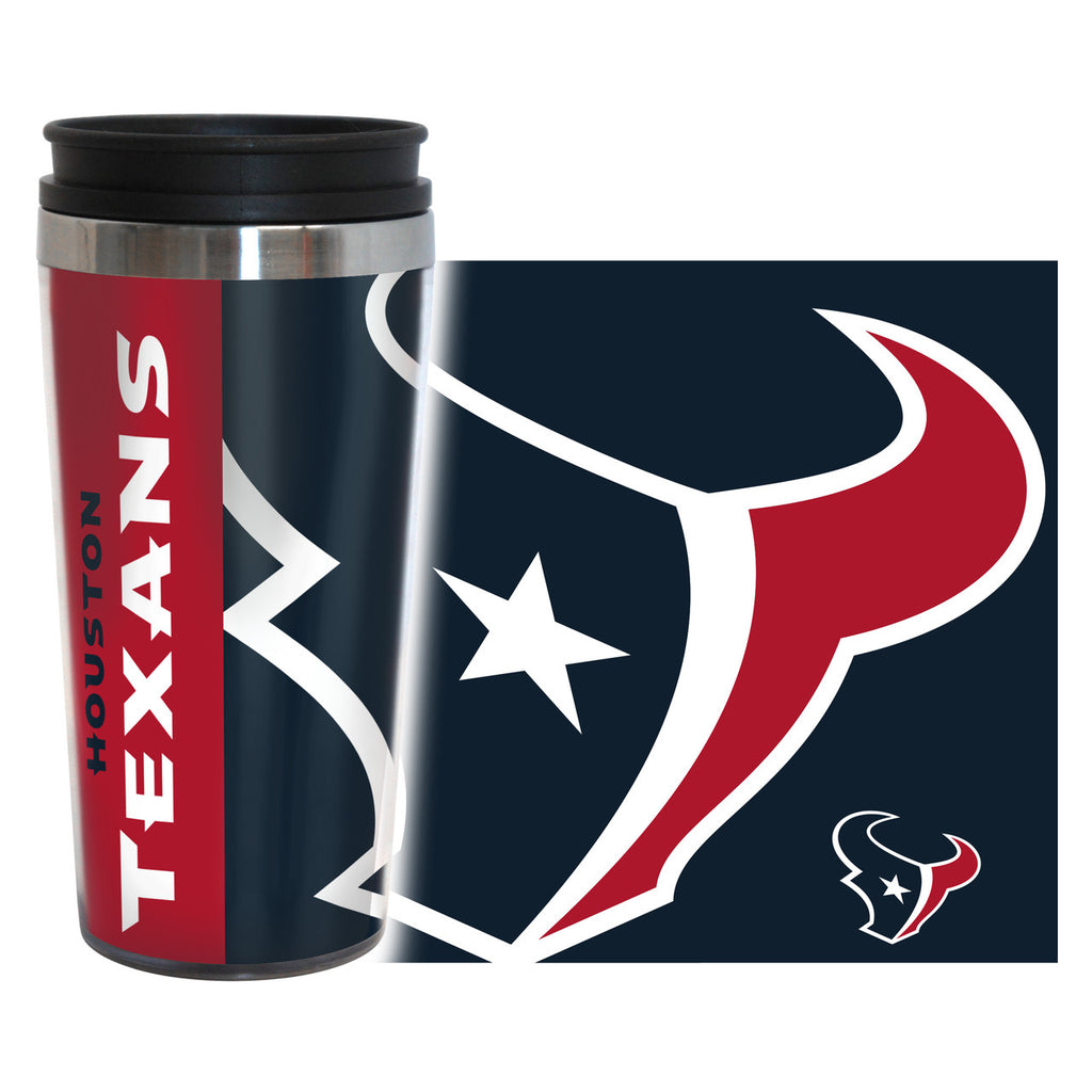 Houston Texans Travel Mug - 14 oz Full Wrap - Hype Style - BOELTER