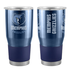 Memphis Grizzlies Travel Tumbler 30oz Stainless Steel - Special Order - Logo Brands