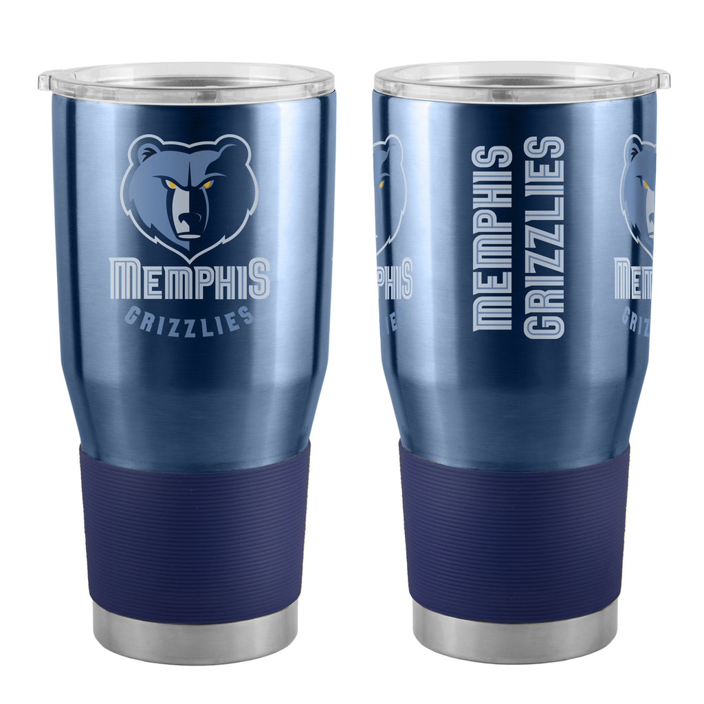 Memphis Grizzlies Travel Tumbler 30oz Stainless Steel - Special Order - Logo Brands