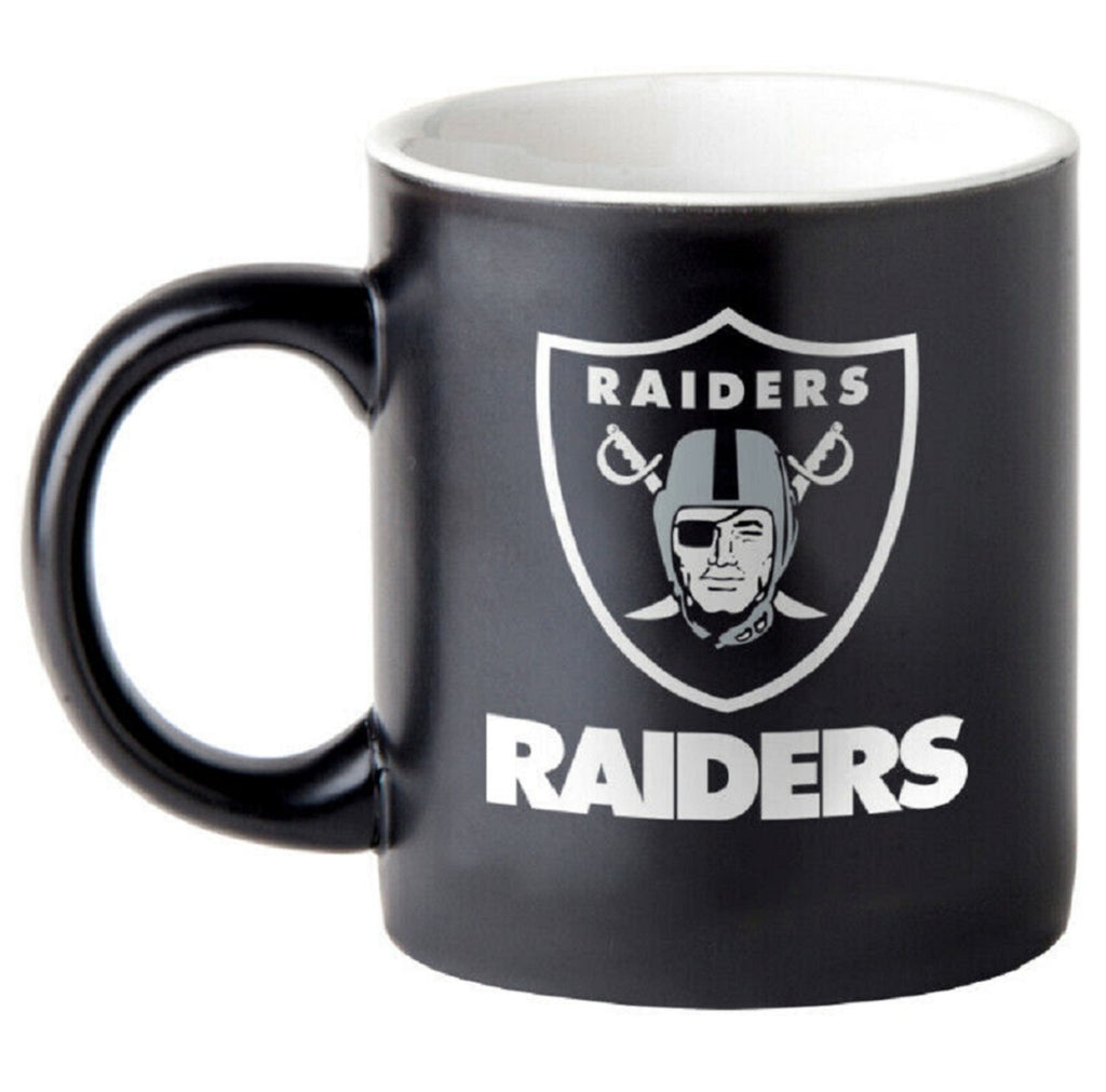 Las Vegas Raiders Coffee Mug 14oz Matte Black - Logo Brands