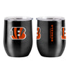 Cincinnati Bengals Travel Tumbler 16oz Stainless Steel Curved - Logo Brands