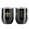 New Orleans Saints Travel Tumbler 16oz Stainless Steel Curved - Logo Brands
